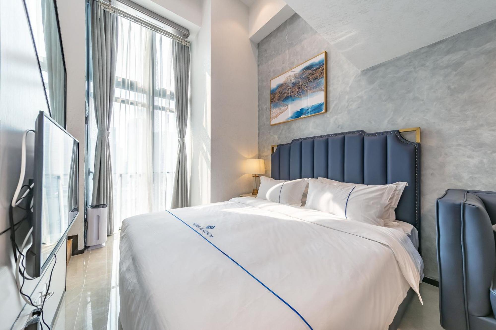 Boruisi Plaza Residence Apartment - Shenzhen Futian Convention & Exhibition Center المظهر الخارجي الصورة