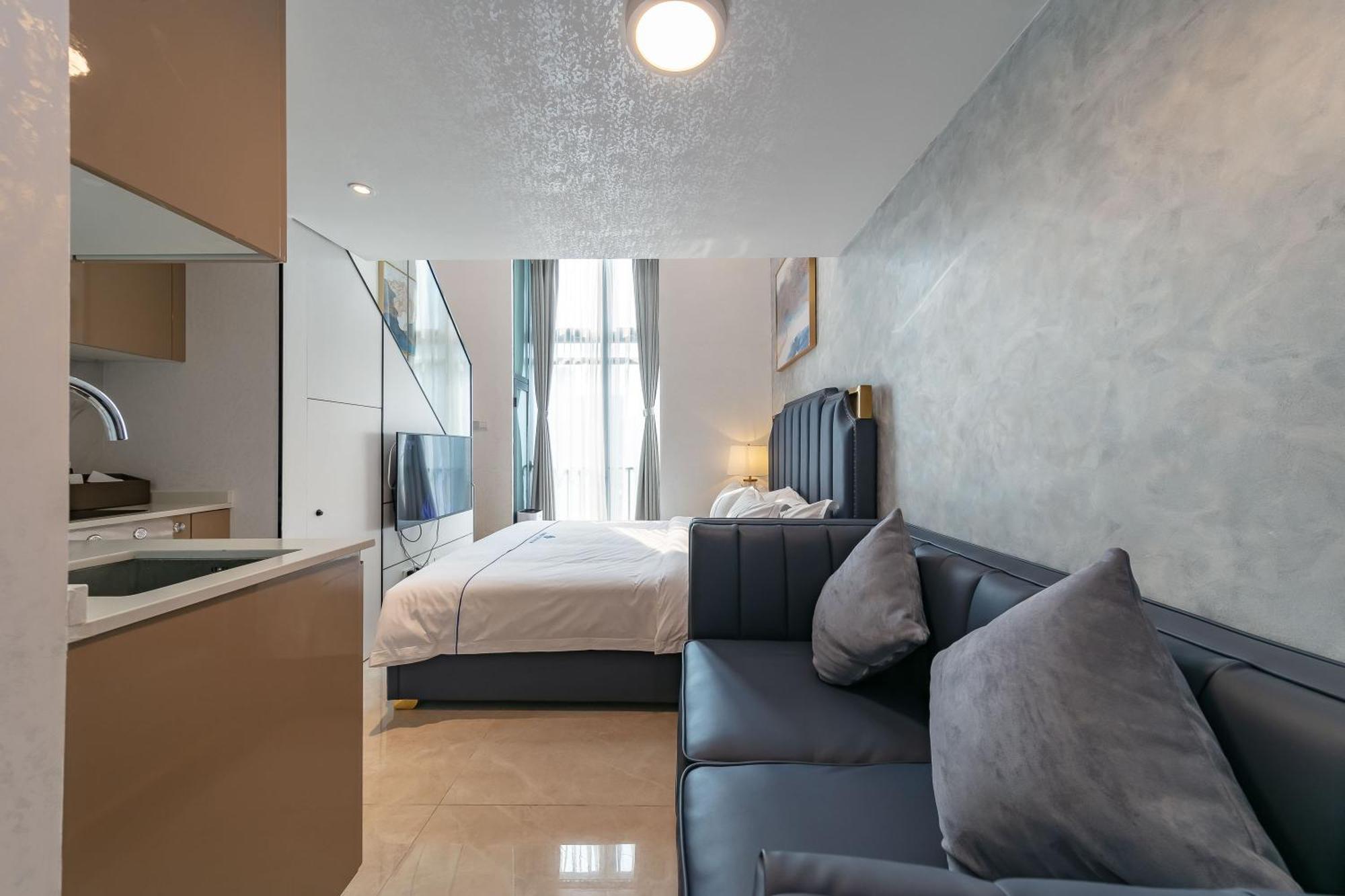 Boruisi Plaza Residence Apartment - Shenzhen Futian Convention & Exhibition Center المظهر الخارجي الصورة