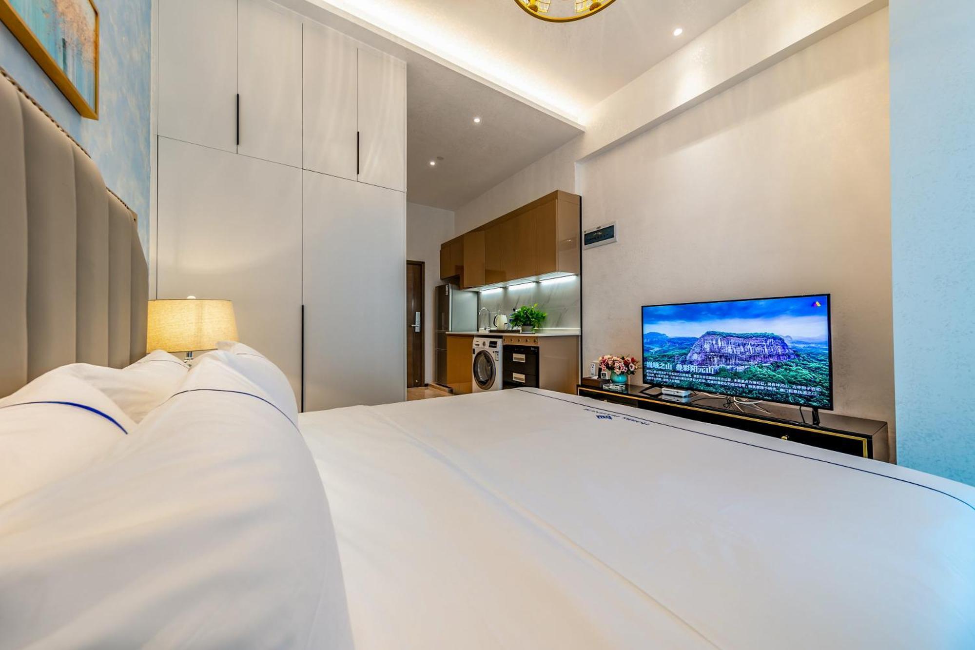 Boruisi Plaza Residence Apartment - Shenzhen Futian Convention & Exhibition Center المظهر الخارجي الصورة