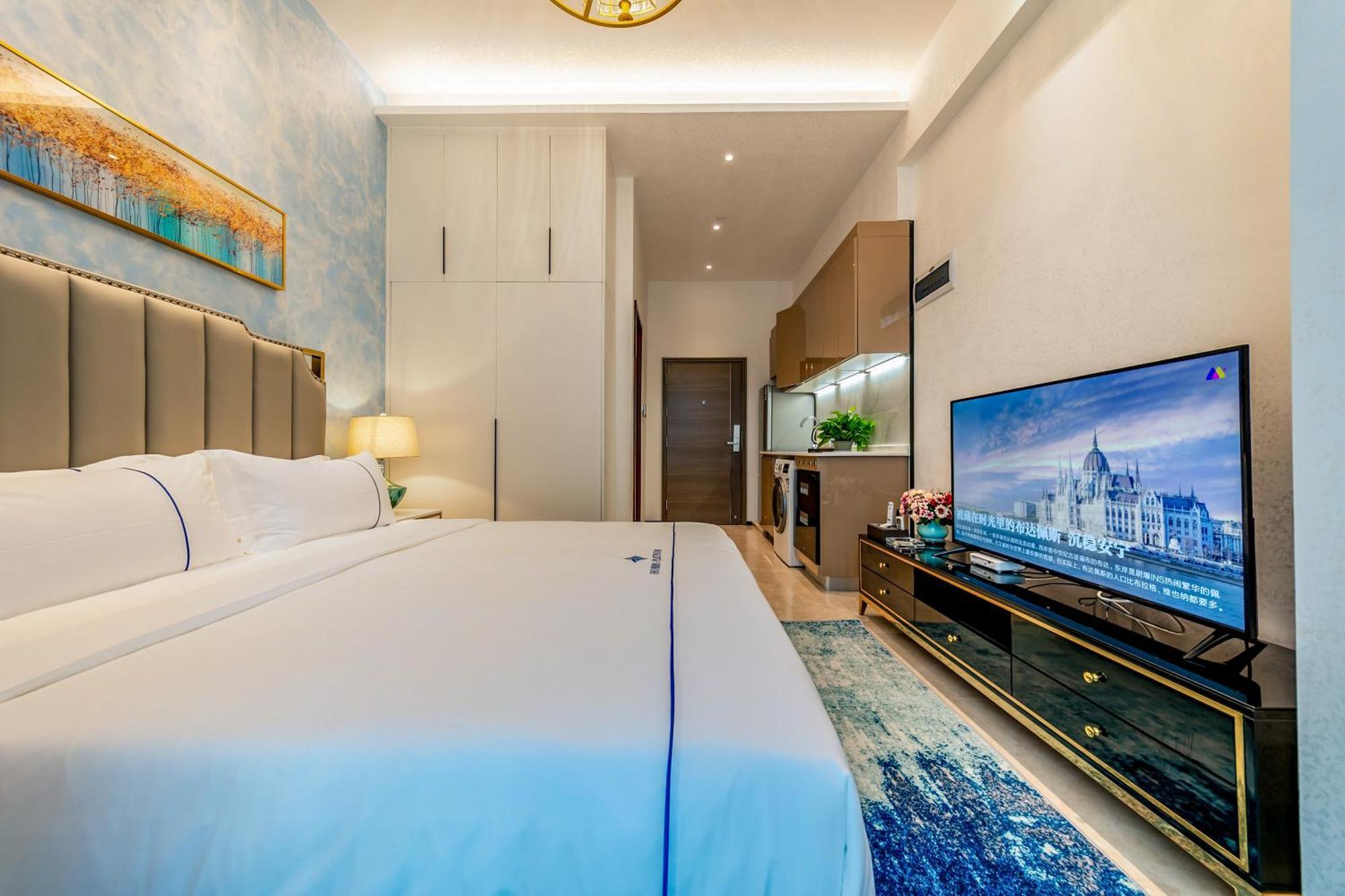 Boruisi Plaza Residence Apartment - Shenzhen Futian Convention & Exhibition Center المظهر الخارجي الصورة