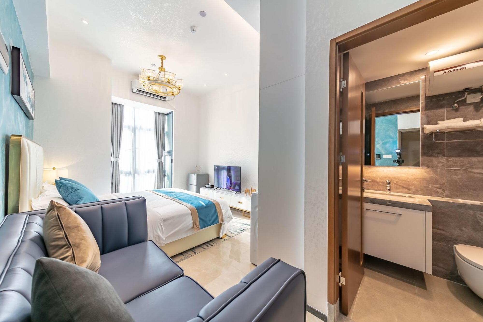 Boruisi Plaza Residence Apartment - Shenzhen Futian Convention & Exhibition Center المظهر الخارجي الصورة