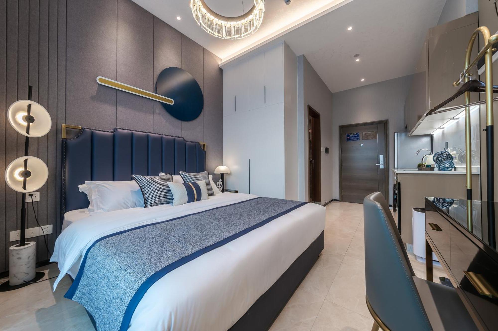 Boruisi Plaza Residence Apartment - Shenzhen Futian Convention & Exhibition Center المظهر الخارجي الصورة